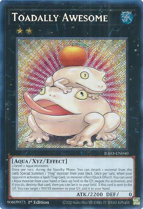 Toadally Awesome (Secret Rare) [RA03-EN040] Secret Rare | Gear Gaming Bentonville