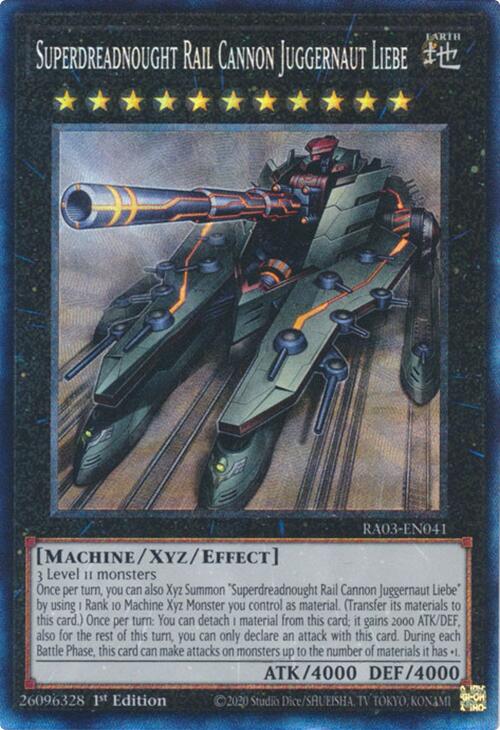 Superdreadnought Rail Cannon Juggernaut Liebe (CR) [RA03-EN041] Prismatic Collector's Rare | Gear Gaming Bentonville