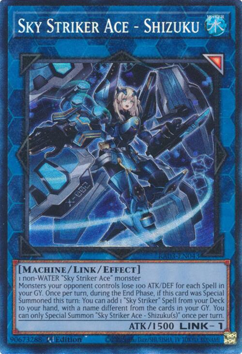 Sky Striker Ace - Shizuku (CR) [RA03-EN043] Prismatic Collector's Rare | Gear Gaming Bentonville