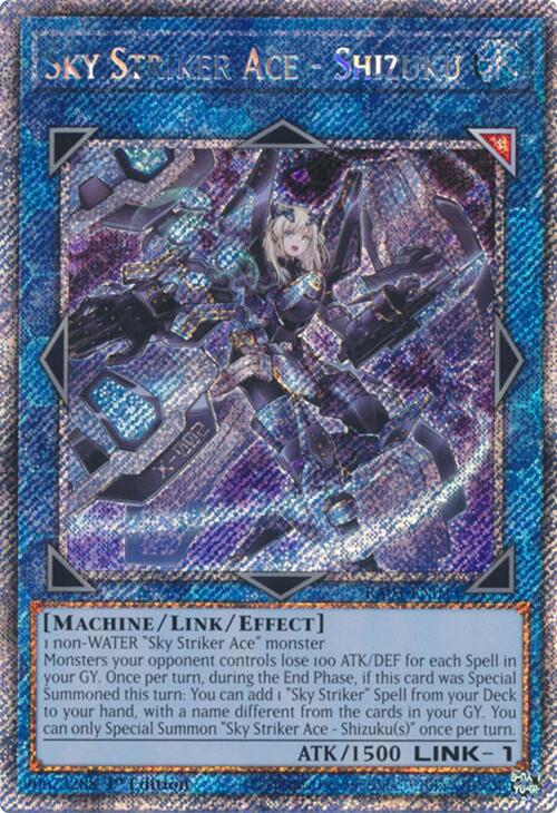 Sky Striker Ace - Shizuku (Platinum Secret Rare) [RA03-EN043] Platinum Secret Rare | Gear Gaming Bentonville