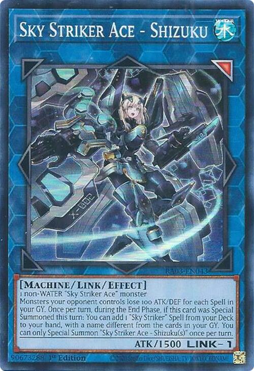 Sky Striker Ace - Shizuku [RA03-EN043] Super Rare | Gear Gaming Bentonville