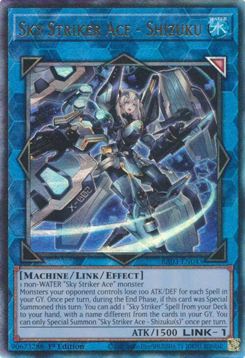 Sky Striker Ace - Shizuku (UTR) [RA03-EN043] Prismatic Ultimate Rare | Gear Gaming Bentonville