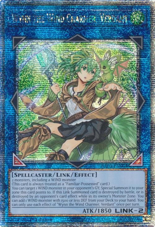 Wynn the Wind Charmer, Verdant (Quarter Century Secret Rare) [RA03-EN045] Quarter Century Secret Rare | Gear Gaming Bentonville