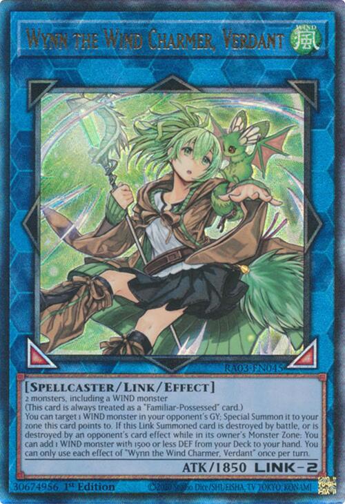 Wynn the Wind Charmer, Verdant (UTR) [RA03-EN045] Prismatic Ultimate Rare | Gear Gaming Bentonville