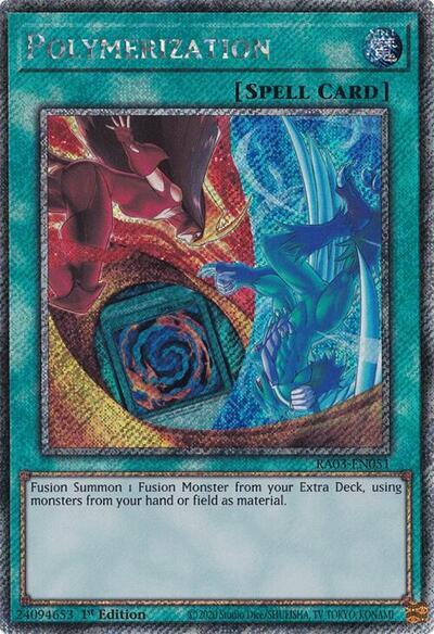Polymerization (Platinum Secret Rare) [RA03-EN051] Platinum Secret Rare | Gear Gaming Bentonville