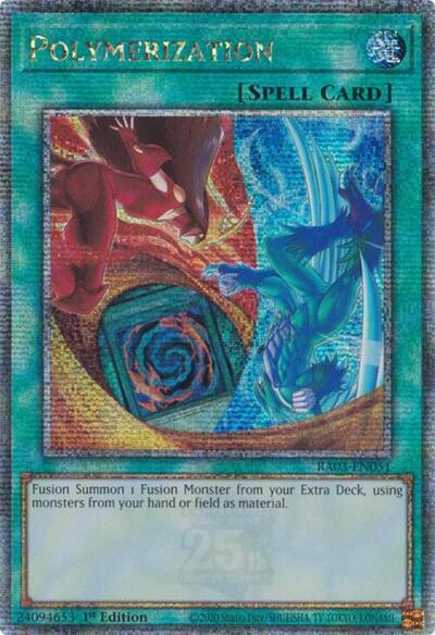 Polymerization (Quarter Century Secret Rare) [RA03-EN051] Quarter Century Secret Rare | Gear Gaming Bentonville