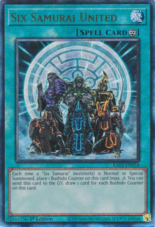 Six Samurai United (UTR) [RA03-EN054] Prismatic Ultimate Rare | Gear Gaming Bentonville