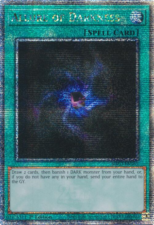 Allure of Darkness (Quarter Century Secret Rare) [RA03-EN055] Quarter Century Secret Rare | Gear Gaming Bentonville