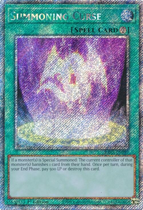 Summoning Curse (Platinum Secret Rare) [RA03-EN057] Platinum Secret Rare | Gear Gaming Bentonville