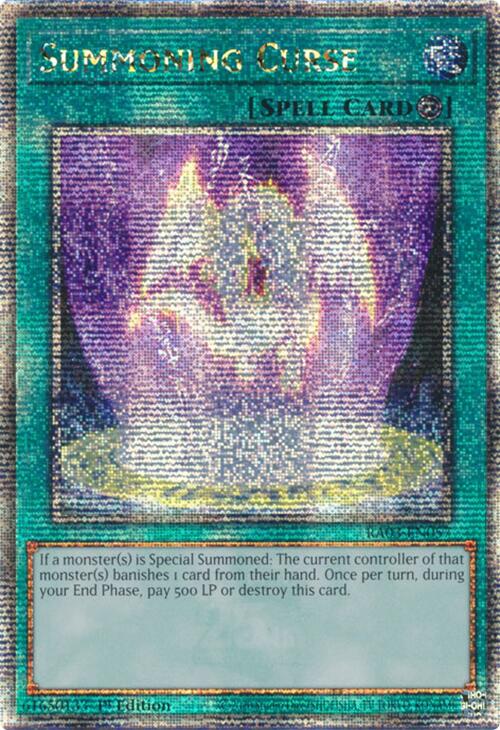 Summoning Curse (Quarter Century Secret Rare) [RA03-EN057] Quarter Century Secret Rare | Gear Gaming Bentonville