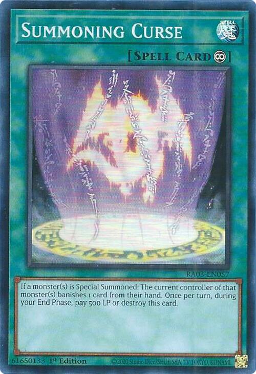Summoning Curse [RA03-EN057] Super Rare | Gear Gaming Bentonville