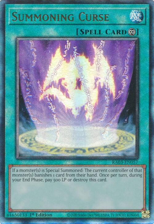 Summoning Curse (UTR) [RA03-EN057] Prismatic Ultimate Rare | Gear Gaming Bentonville