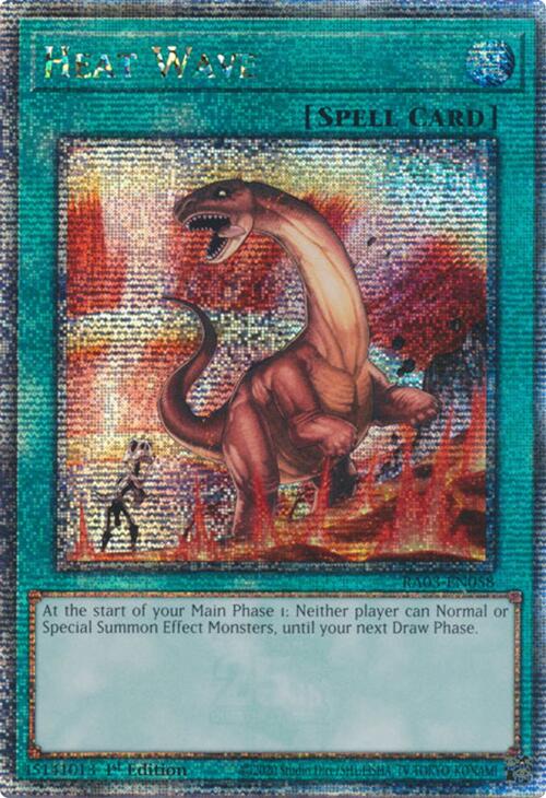 Heat Wave (Quarter Century Secret Rare) [RA03-EN058] Quarter Century Secret Rare | Gear Gaming Bentonville