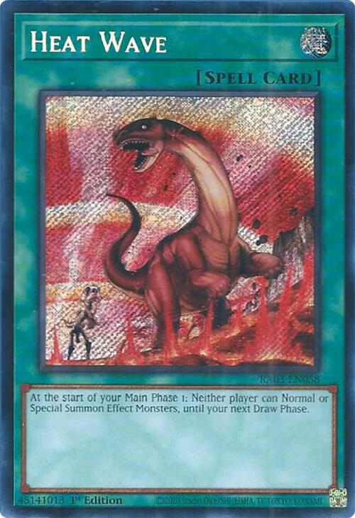 Heat Wave (Secret Rare) [RA03-EN058] Secret Rare | Gear Gaming Bentonville