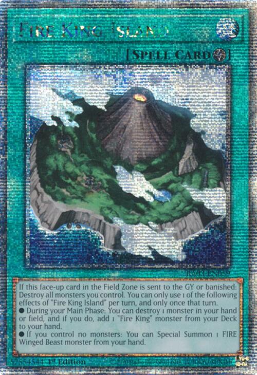 Fire King Island (Quarter Century Secret Rare) [RA03-EN059] Quarter Century Secret Rare | Gear Gaming Bentonville