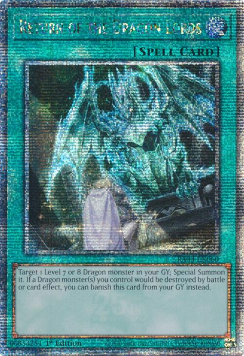 Return of the Dragon Lords (Quarter Century Secret Rare) [RA03-EN060] Quarter Century Secret Rare | Gear Gaming Bentonville