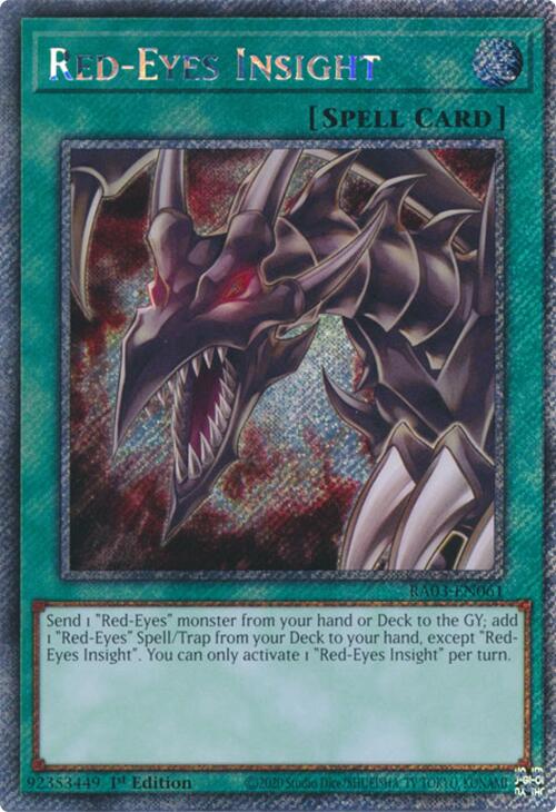 Red-Eyes Insight (Platinum Secret Rare) [RA03-EN061] Platinum Secret Rare | Gear Gaming Bentonville