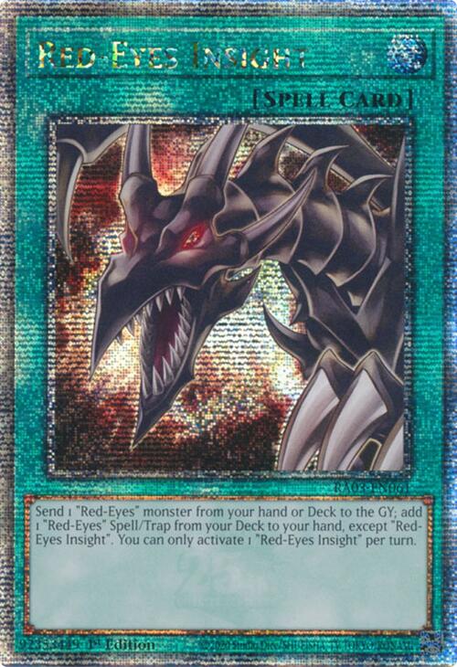Red-Eyes Insight (Quarter Century Secret Rare) [RA03-EN061] Quarter Century Secret Rare | Gear Gaming Bentonville