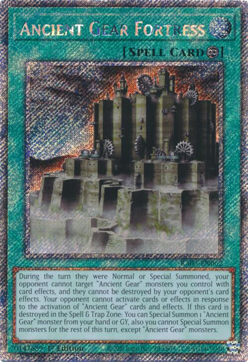 Ancient Gear Fortress (Platinum Secret Rare) [RA03-EN062] Platinum Secret Rare | Gear Gaming Bentonville