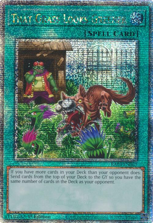 That Grass Looks Greener (Quarter Century Secret Rare) [RA03-EN063] Quarter Century Secret Rare | Gear Gaming Bentonville
