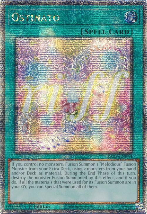 Ostinato (Quarter Century Secret Rare) [RA03-EN064] Quarter Century Secret Rare | Gear Gaming Bentonville