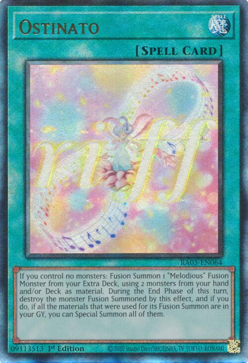 Ostinato (UTR) [RA03-EN064] Prismatic Ultimate Rare | Gear Gaming Bentonville