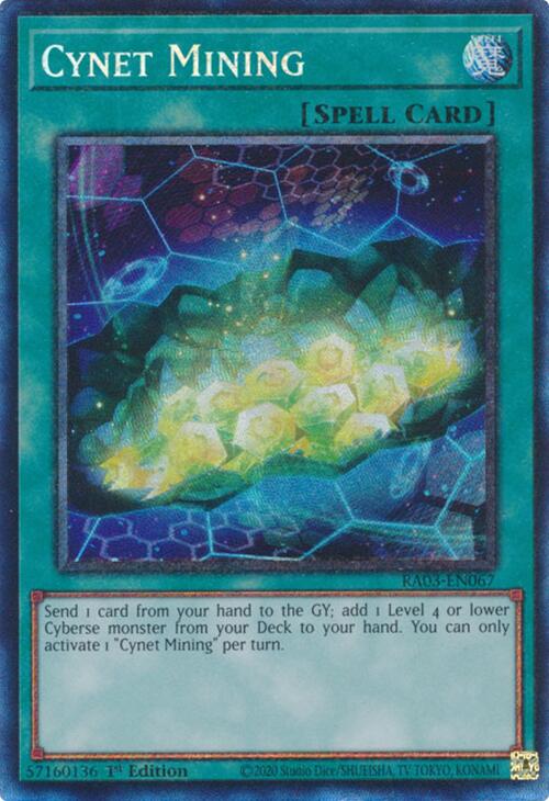 Cynet Mining (CR) [RA03-EN067] Prismatic Collector's Rare | Gear Gaming Bentonville