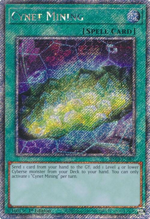 Cynet Mining (Platinum Secret Rare) [RA03-EN067] Platinum Secret Rare | Gear Gaming Bentonville