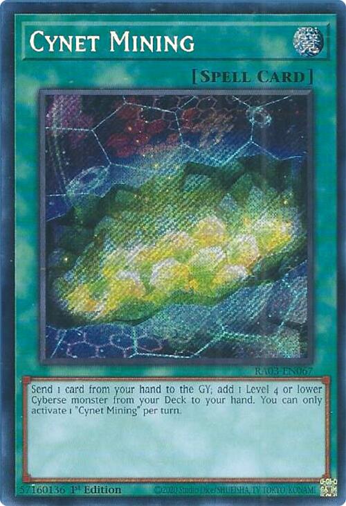 Cynet Mining (Secret Rare) [RA03-EN067] Secret Rare | Gear Gaming Bentonville