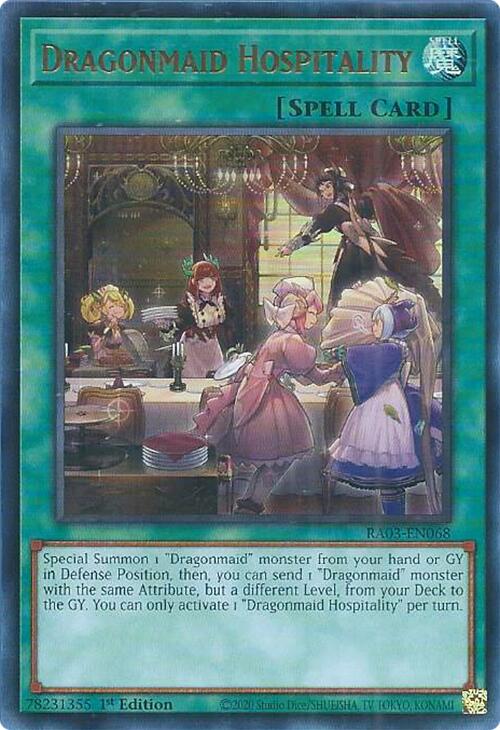 Dragonmaid Hospitality (UR) [RA03-EN068] Ultra Rare | Gear Gaming Bentonville