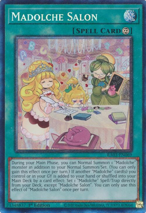 Madolche Salon (CR) [RA03-EN069] Prismatic Collector's Rare | Gear Gaming Bentonville