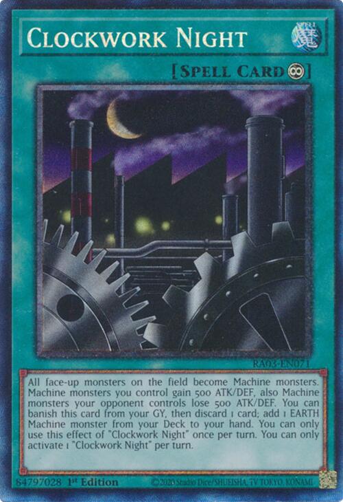 Clockwork Night (CR) [RA03-EN071] Prismatic Collector's Rare | Gear Gaming Bentonville
