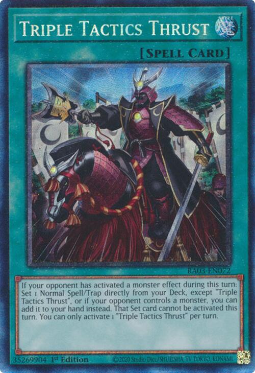 Triple Tactics Thrust (CR) [RA03-EN072] Prismatic Collector's Rare | Gear Gaming Bentonville