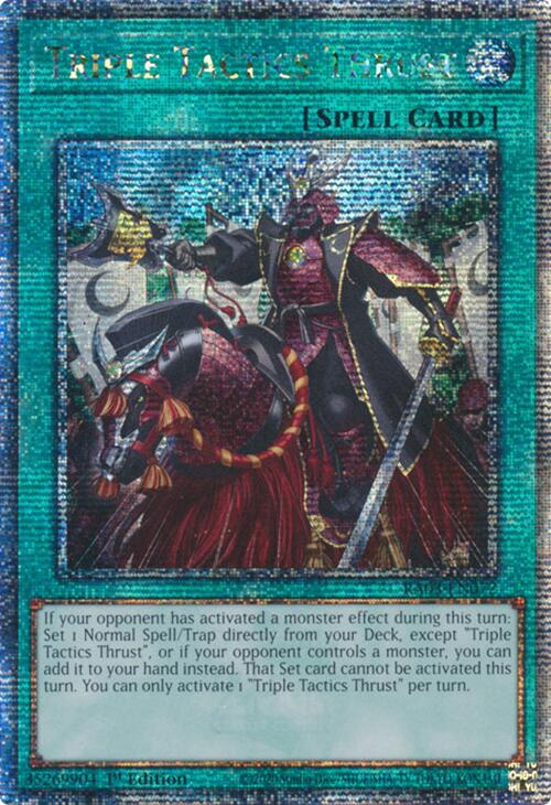 Triple Tactics Thrust (Quarter Century Secret Rare) [RA03-EN072] Quarter Century Secret Rare | Gear Gaming Bentonville