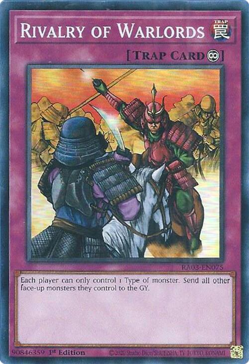 Rivalry of Warlords [RA03-EN075] Super Rare | Gear Gaming Bentonville