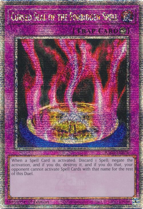 Cursed Seal of the Forbidden Spell (Quarter Century Secret Rare) [RA03-EN076] Quarter Century Secret Rare | Gear Gaming Bentonville