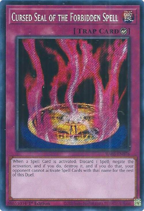 Cursed Seal of the Forbidden Spell (Secret Rare) [RA03-EN076] Secret Rare | Gear Gaming Bentonville