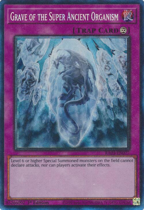 Grave of the Super Ancient Organism (CR) [RA03-EN077] Prismatic Collector's Rare | Gear Gaming Bentonville