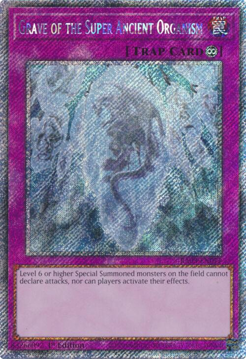 Grave of the Super Ancient Organism (Platinum Secret Rare) [RA03-EN077] Platinum Secret Rare | Gear Gaming Bentonville