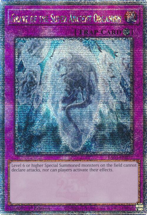 Grave of the Super Ancient Organism (Quarter Century Secret Rare) [RA03-EN077] Quarter Century Secret Rare | Gear Gaming Bentonville