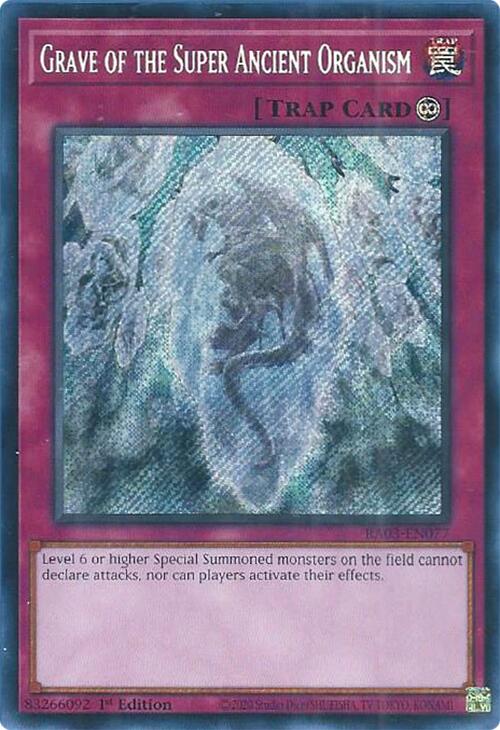 Grave of the Super Ancient Organism (Secret Rare) [RA03-EN077] Secret Rare | Gear Gaming Bentonville