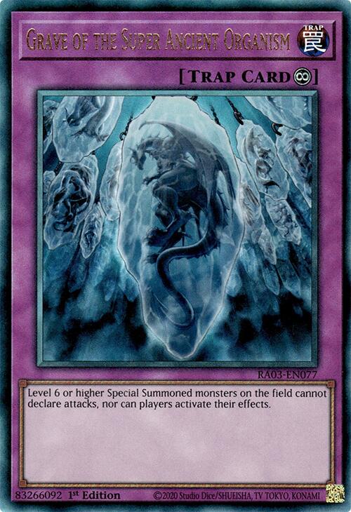 Grave of the Super Ancient Organism (UTR) [RA03-EN077] Prismatic Ultimate Rare | Gear Gaming Bentonville