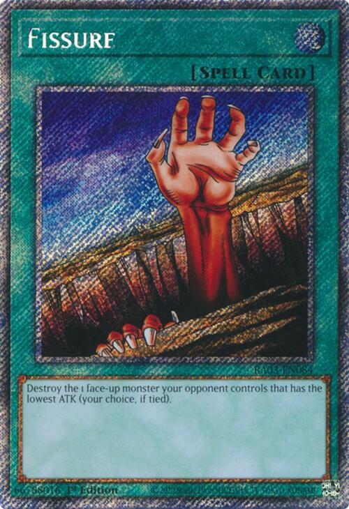 Fissure (Platinum Secret Rare) [RA03-EN084] Platinum Secret Rare | Gear Gaming Bentonville