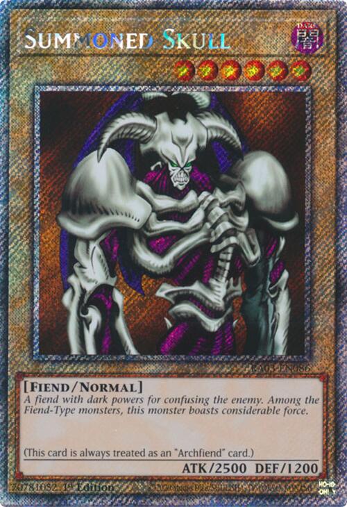 Summoned Skull (Platinum Secret Rare) [RA03-EN086] Platinum Secret Rare | Gear Gaming Bentonville