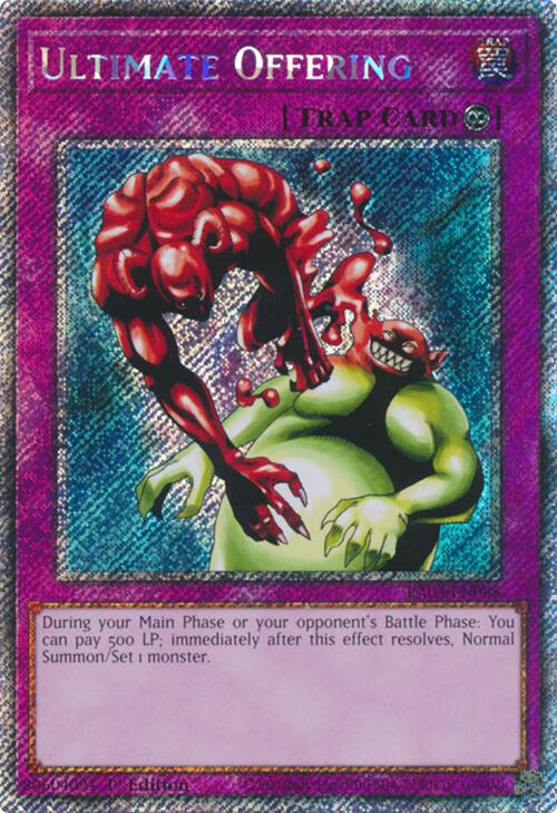 Ultimate Offering (Platinum Secret Rare) [RA03-EN088] Platinum Secret Rare | Gear Gaming Bentonville