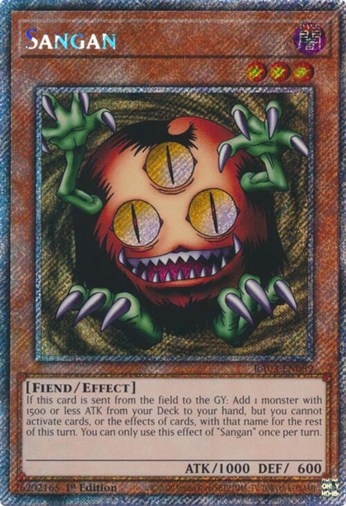 Sangan (Platinum Secret Rare) [RA03-EN089] Platinum Secret Rare | Gear Gaming Bentonville