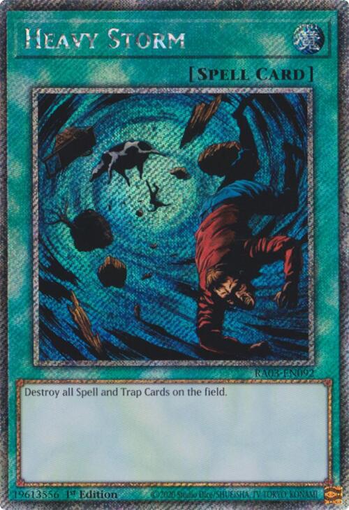 Heavy Storm (Platinum Secret Rare) [RA03-EN092] Platinum Secret Rare | Gear Gaming Bentonville