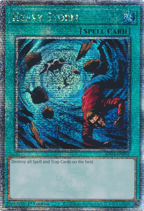 Heavy Storm (Quarter Century Secret Rare) [RA03-EN092] Quarter Century Secret Rare | Gear Gaming Bentonville