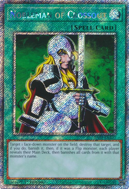Nobleman of Crossout (Platinum Secret Rare) [RA03-EN102] Platinum Secret Rare | Gear Gaming Bentonville