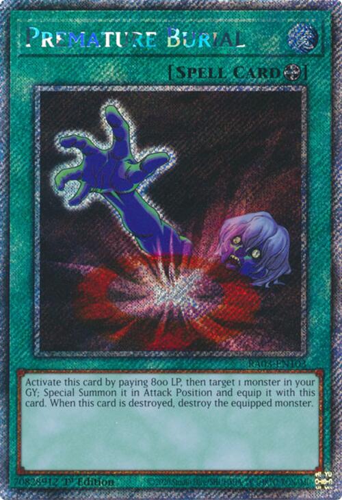Premature Burial (Platinum Secret Rare) [RA03-EN103] Platinum Secret Rare | Gear Gaming Bentonville